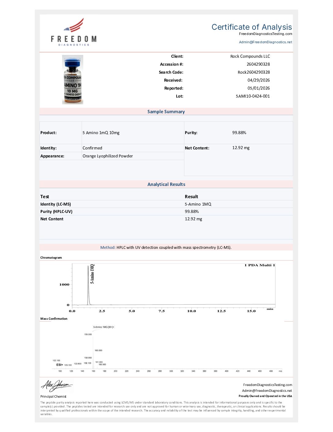 5 Amino-1MQ 10MG - Image 2